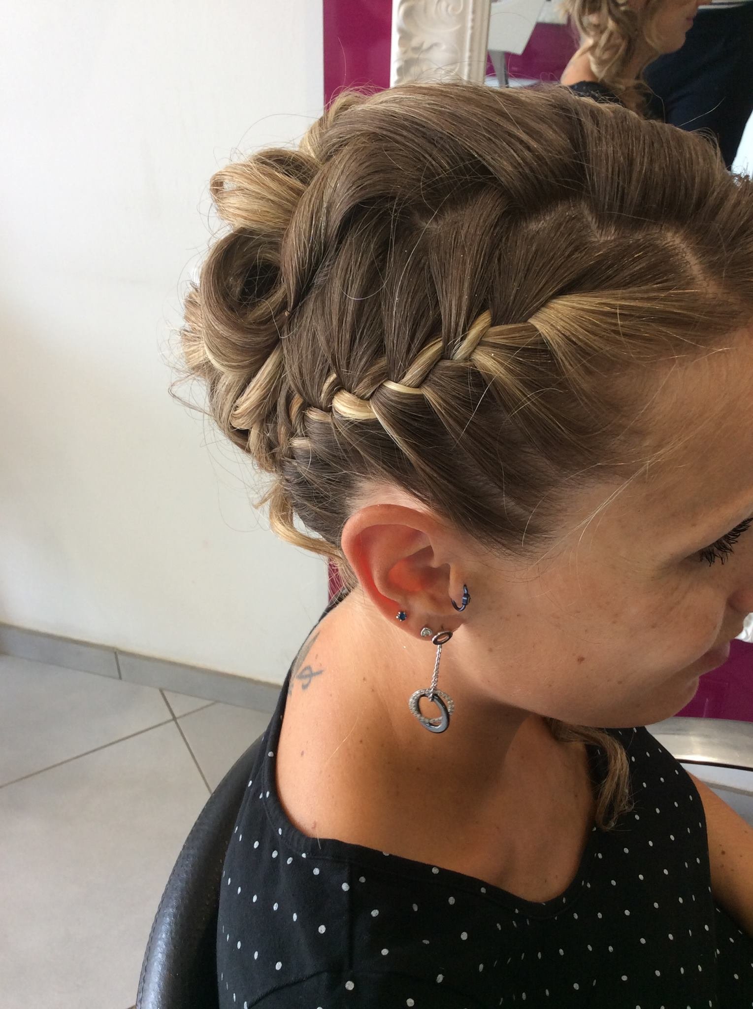 tressage de cheveux pour mariage