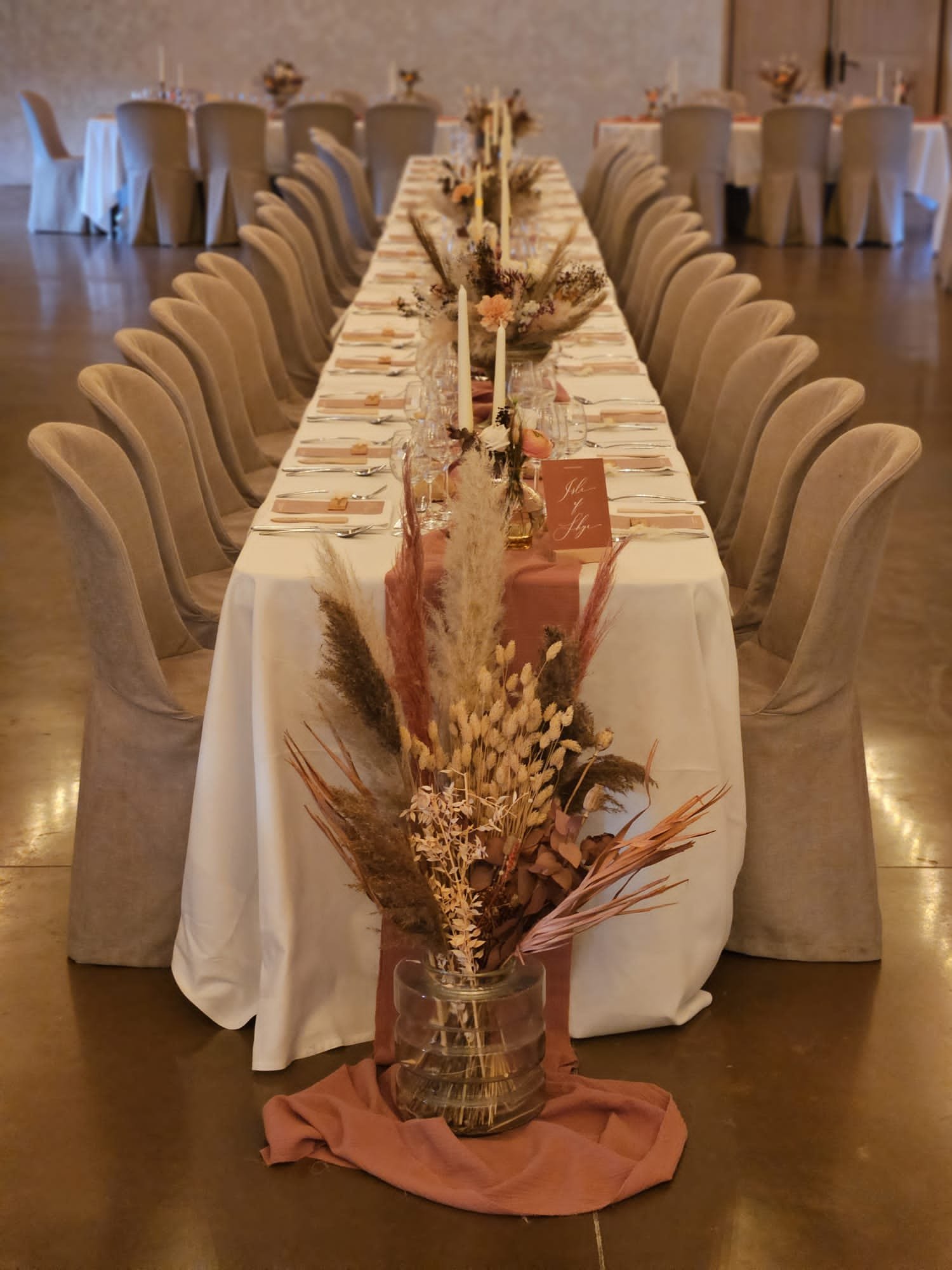 banquet mariage fleurs séchées annecy