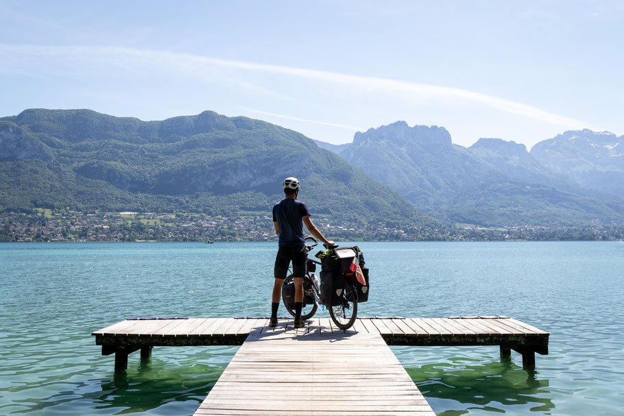 pause vélo ponton